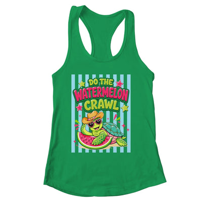 Funny Do The Watermelon Crawl Striped Turtle Summer Beach Shirt & Tank Top | siriusteestore