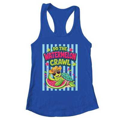 Funny Do The Watermelon Crawl Striped Turtle Summer Beach Shirt & Tank Top | siriusteestore