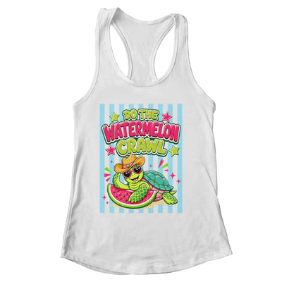 Funny Do The Watermelon Crawl Striped Turtle Summer Beach Shirt & Tank Top | siriusteestore