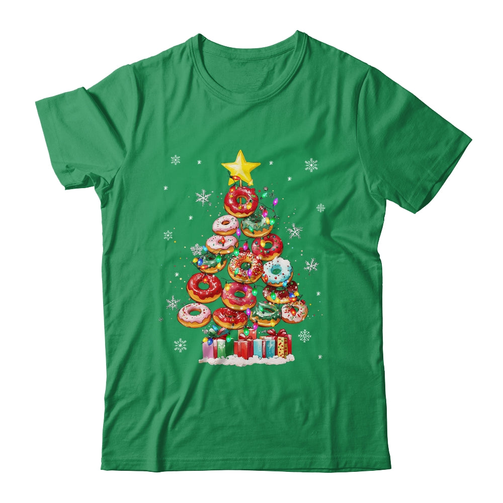 Funny Donuts Christmas Tree Lights Xmas Women Boys Girls Shirt & Sweatshirt | siriusteestore