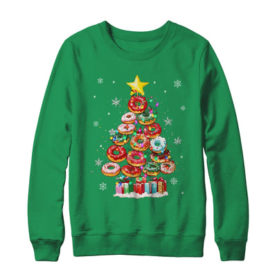 Funny Donuts Christmas Tree Lights Xmas Women Boys Girls Shirt & Sweatshirt | siriusteestore