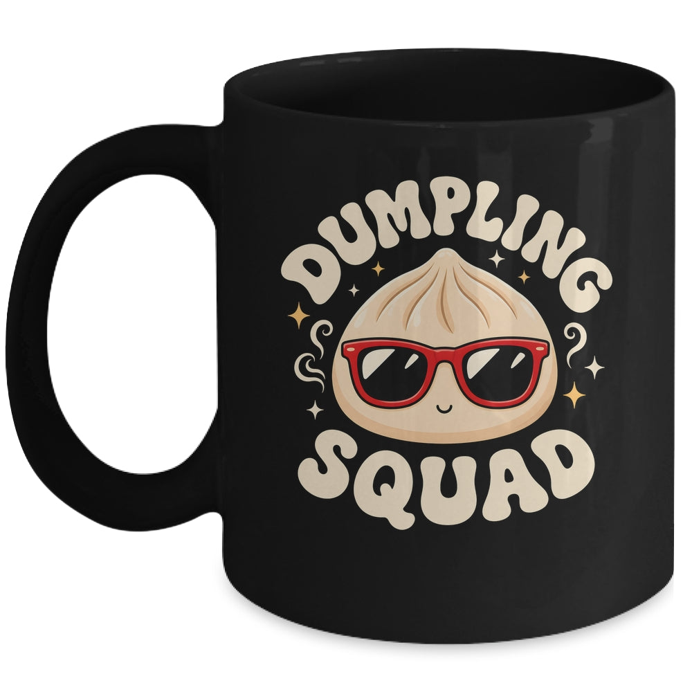Funny Dumpling Squad Cool Sunglasses Food Lover Boy Kids Mug | siriusteestore