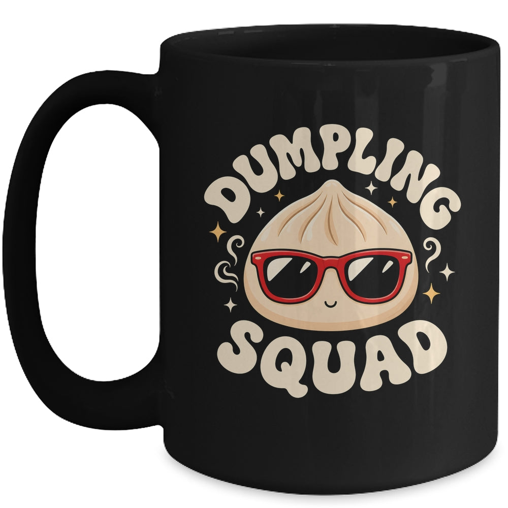 Funny Dumpling Squad Cool Sunglasses Food Lover Boy Kids Mug | siriusteestore