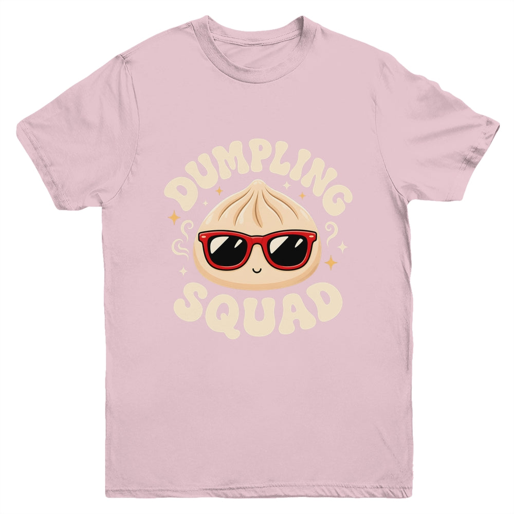 Funny Dumpling Squad Cool Sunglasses Food Lover Boy Kids Youth Shirt | siriusteestore