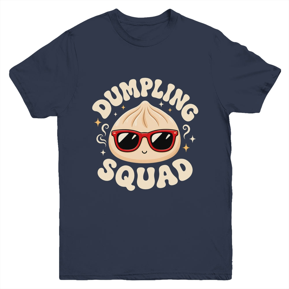 Funny Dumpling Squad Cool Sunglasses Food Lover Boy Kids Youth Shirt | siriusteestore