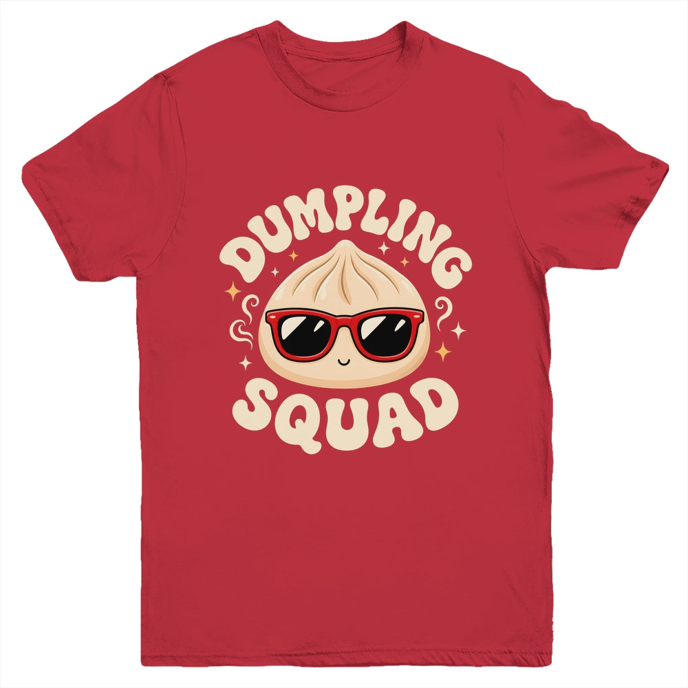 Funny Dumpling Squad Cool Sunglasses Food Lover Boy Kids Youth Shirt | siriusteestore