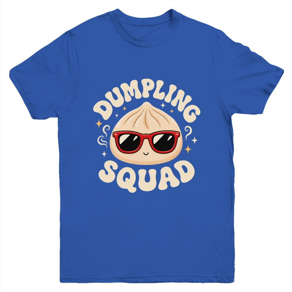 Funny Dumpling Squad Cool Sunglasses Food Lover Boy Kids Youth Shirt | siriusteestore