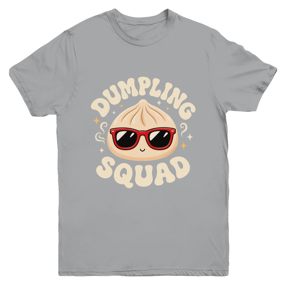 Funny Dumpling Squad Cool Sunglasses Food Lover Boy Kids Youth Shirt | siriusteestore