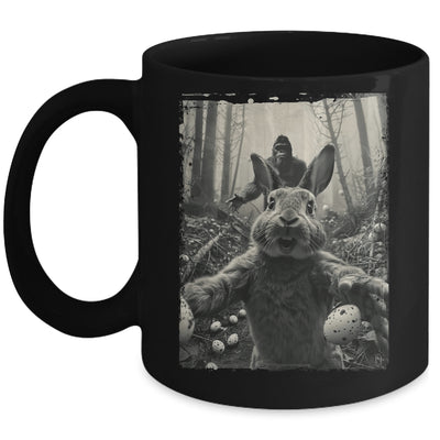 Funny Easter Bunny Selfie Bigfoot And UFO Funny Men Women Mug | siriusteestore