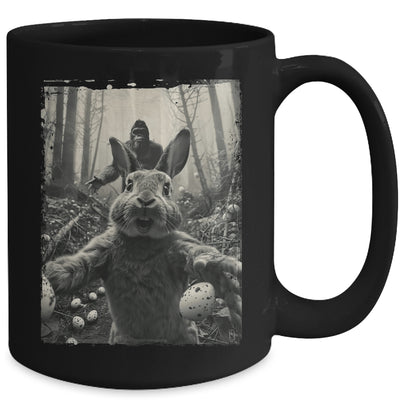 Funny Easter Bunny Selfie Bigfoot And UFO Funny Men Women Mug | siriusteestore
