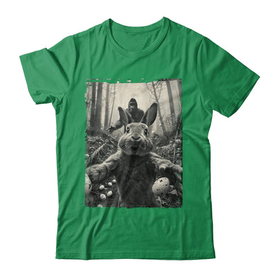 Funny Easter Bunny Selfie Bigfoot And UFO Funny Men Women Shirt & Hoodie | siriusteestore