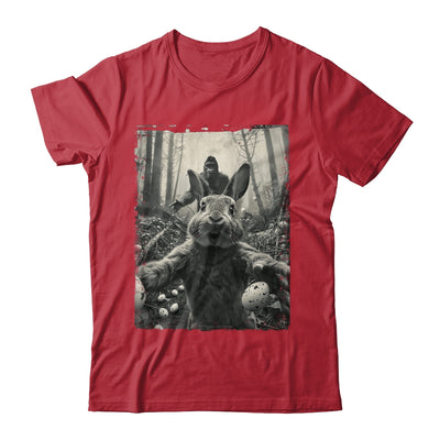 Funny Easter Bunny Selfie Bigfoot And UFO Funny Men Women Shirt & Hoodie | siriusteestore