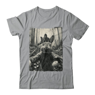 Funny Easter Bunny Selfie Bigfoot And UFO Funny Men Women Shirt & Hoodie | siriusteestore