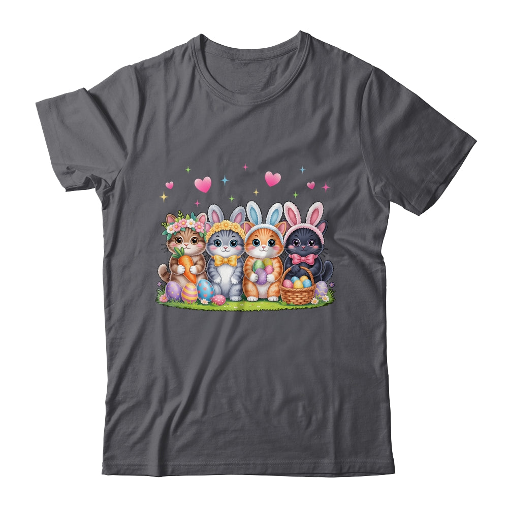Funny Easter Cats Ears Bunny Eggs Spring For Women Men Kids Shirt & Hoodie | siriusteestore