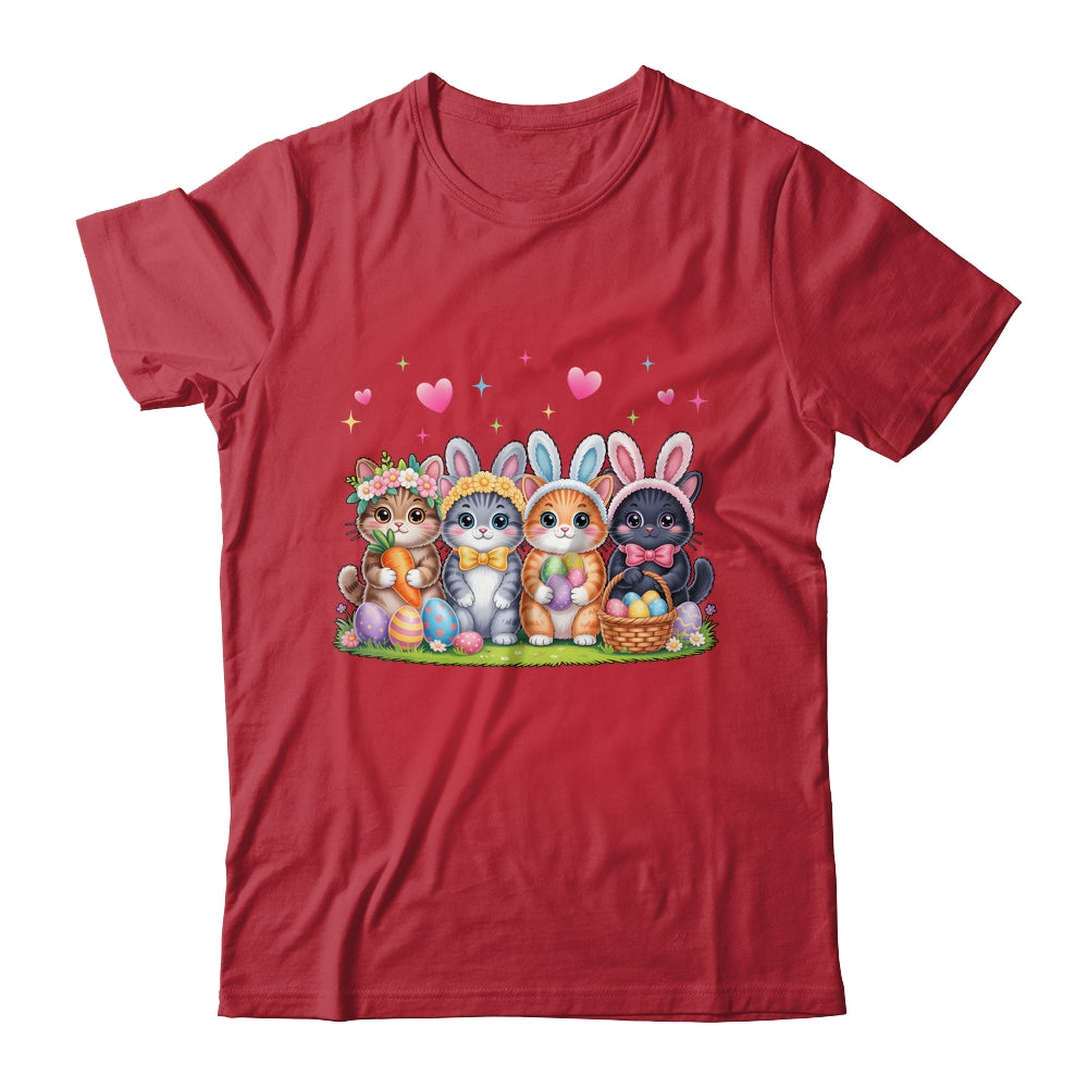 Funny Easter Cats Ears Bunny Eggs Spring For Women Men Kids Shirt & Hoodie | siriusteestore