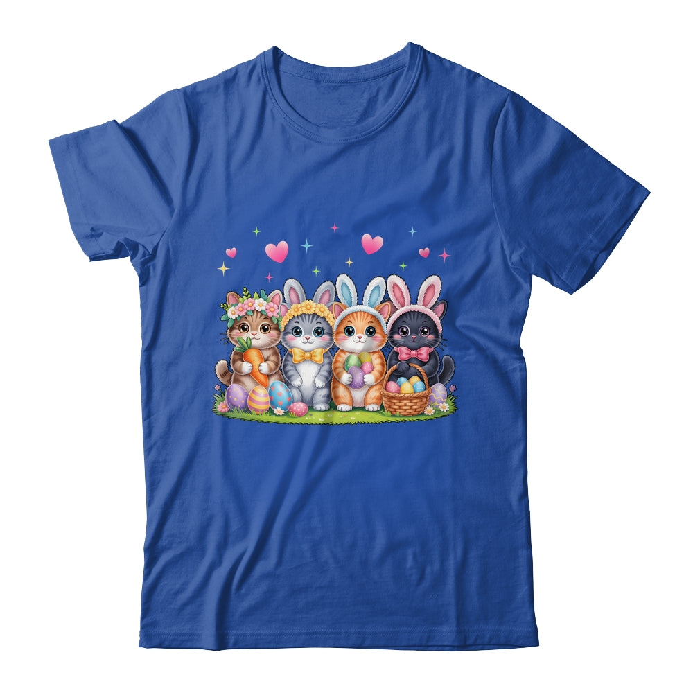 Funny Easter Cats Ears Bunny Eggs Spring For Women Men Kids Shirt & Hoodie | siriusteestore