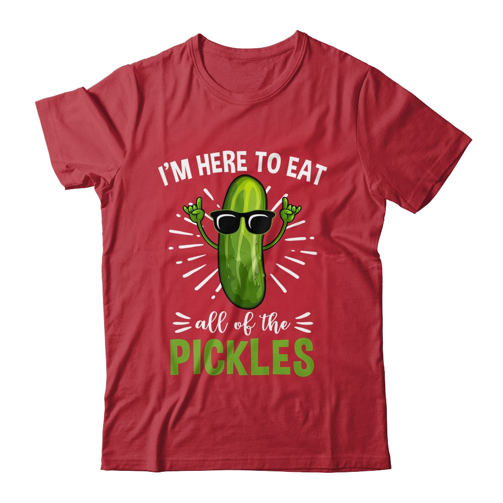 Funny Eat All The Pickles Art For Men Women Pickled Cucumber Shirt & Tank Top | siriusteestore