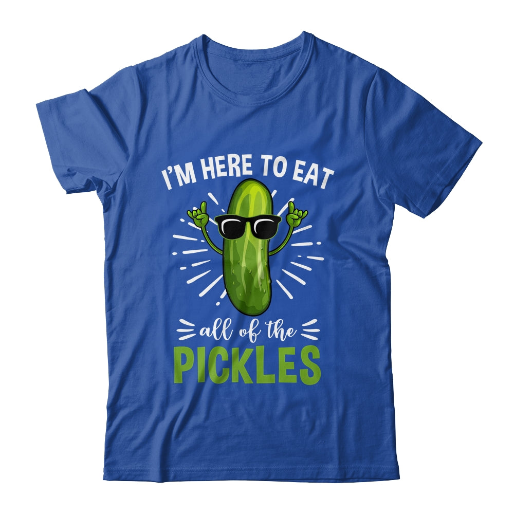 Funny Eat All The Pickles Art For Men Women Pickled Cucumber Shirt & Tank Top | siriusteestore