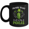 Funny Eat All The Pickles Art For Men Women Pickled Cucumber Mug | siriusteestore