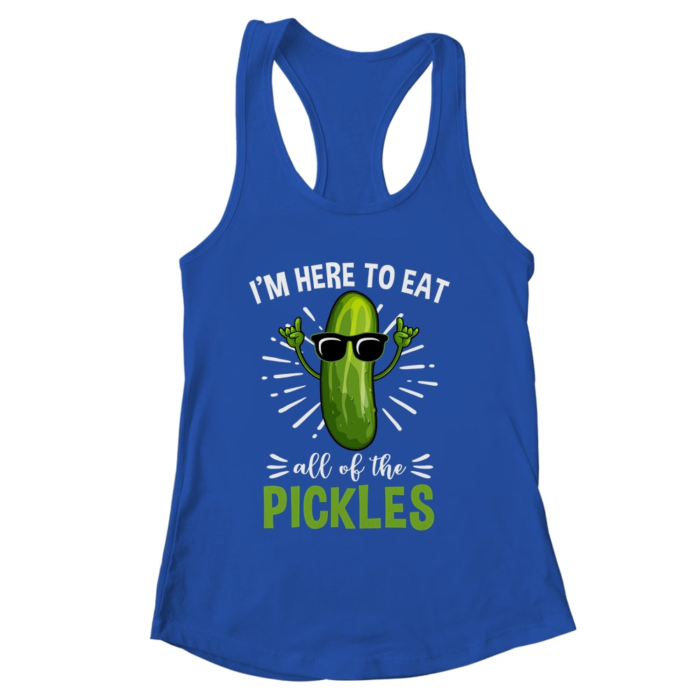 Funny Eat All The Pickles Art For Men Women Pickled Cucumber Shirt & Tank Top | siriusteestore