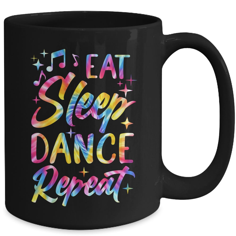 Funny Eat Sleep Dance Repeat Design Men Women Kids Dancers Mug | siriusteestore