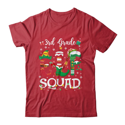 Funny Elf Squad 3rd Grade Teacher Student Christmas Xmas Shirt & Sweatshirt | siriusteestore