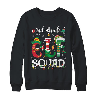 Funny Elf Squad 3rd Grade Teacher Student Christmas Xmas Shirt & Sweatshirt | siriusteestore