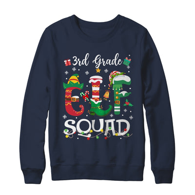 Funny Elf Squad 3rd Grade Teacher Student Christmas Xmas Shirt & Sweatshirt | siriusteestore