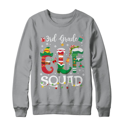 Funny Elf Squad 3rd Grade Teacher Student Christmas Xmas Shirt & Sweatshirt | siriusteestore