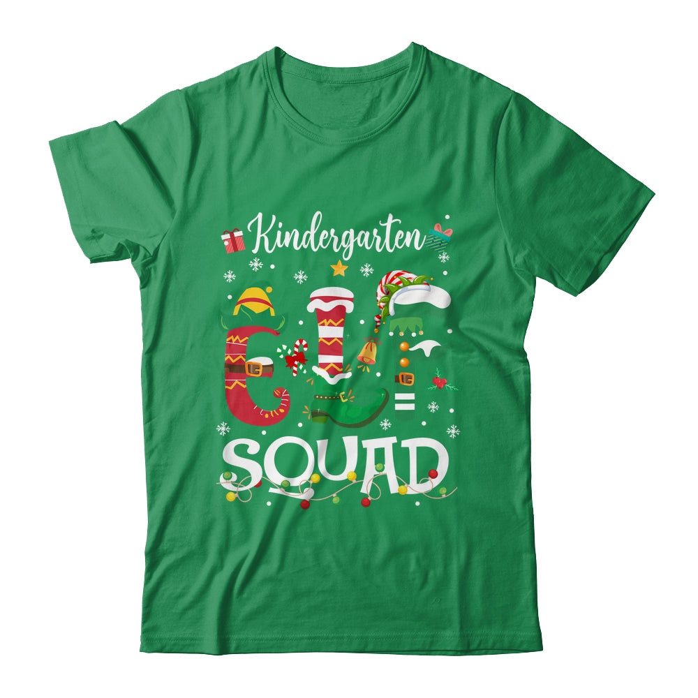 Funny Elf Squad Kindergarten Teacher Student Christmas Xmas Shirt & Sweatshirt | siriusteestore