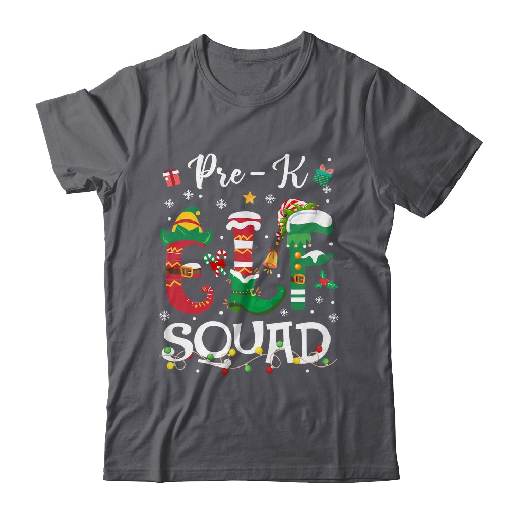 Funny Elf Squad Pre-k Teacher Student Christmas Xmas Shirt & Sweatshirt | siriusteestore