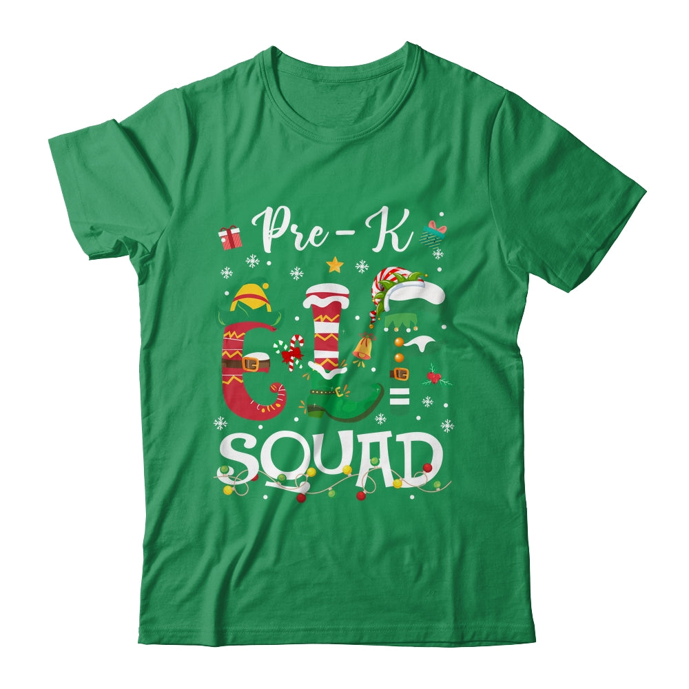 Funny Elf Squad Pre-k Teacher Student Christmas Xmas Shirt & Sweatshirt | siriusteestore