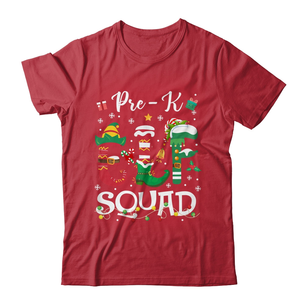 Funny Elf Squad Pre-k Teacher Student Christmas Xmas Shirt & Sweatshirt | siriusteestore