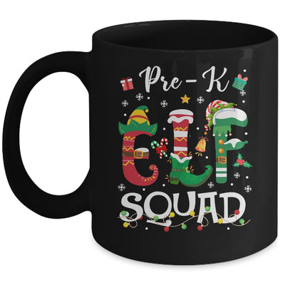 Funny Elf Squad Pre-k Teacher Student Christmas Xmas Mug | siriusteestore