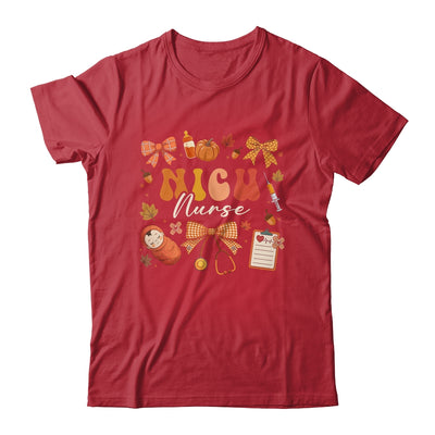 Funny Fall Coquette Bow NICU Nurse Day Appreciation Women Shirt & Sweatshirt | siriusteestore