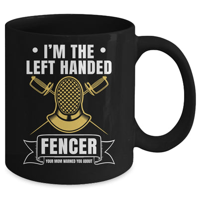 Funny Fencing Sports Design For Men Left Handed Fencer Mug | siriusteestore