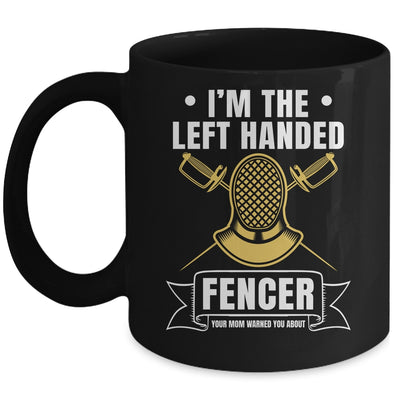 Funny Fencing Sports Design For Men Left Handed Fencer Mug | siriusteestore