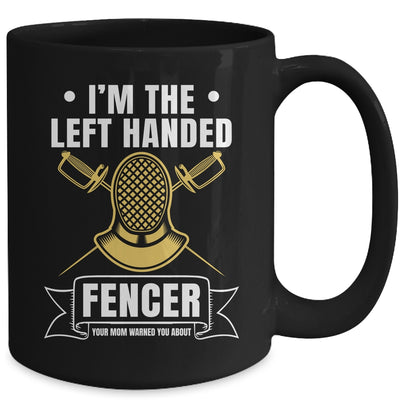 Funny Fencing Sports Design For Men Left Handed Fencer Mug | siriusteestore