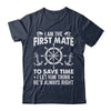 Funny First Mate For Men Women Pontoon Boat Captain Boating Shirt & Hoodie | siriusteestore