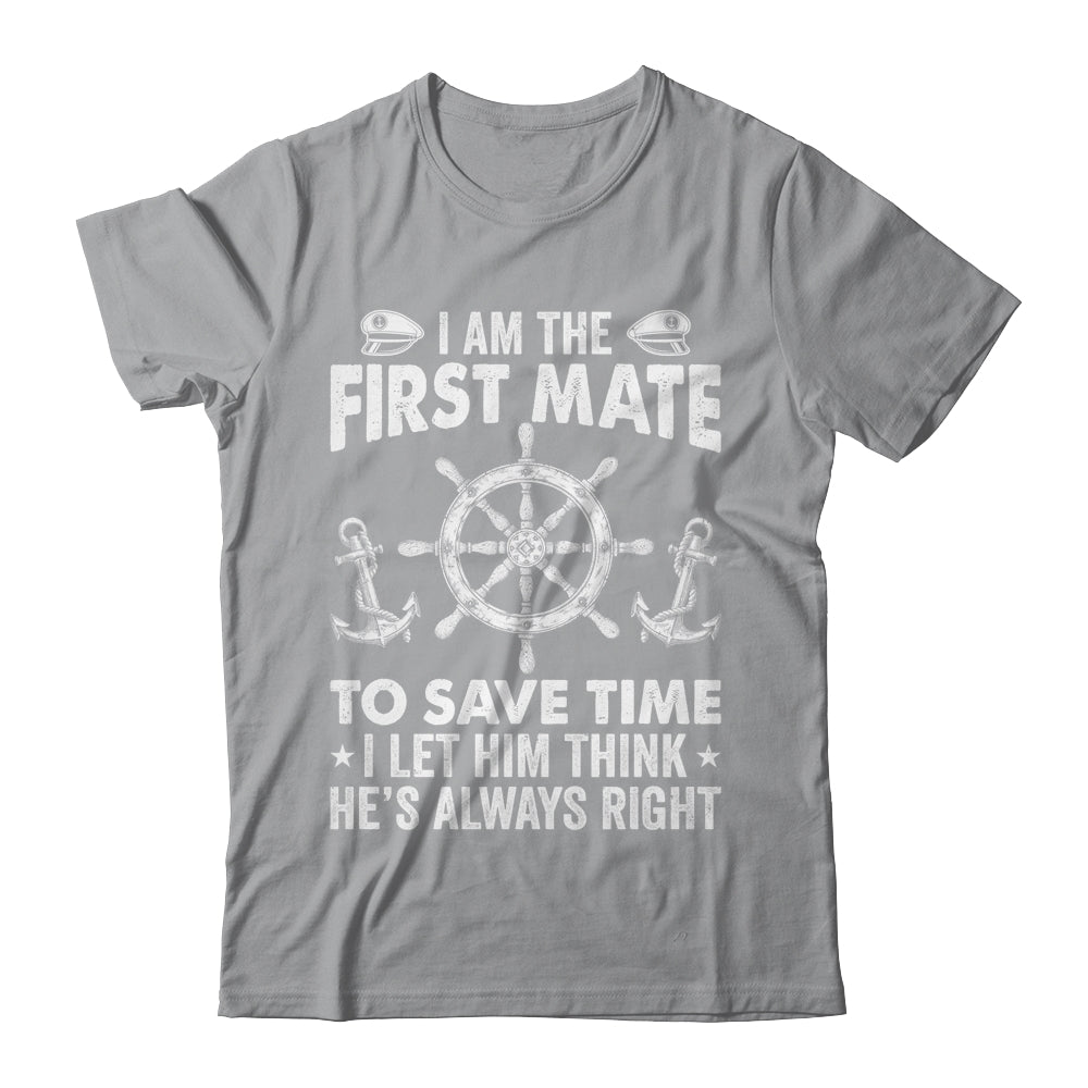 Funny First Mate For Men Women Pontoon Boat Captain Boating Shirt & Hoodie | siriusteestore