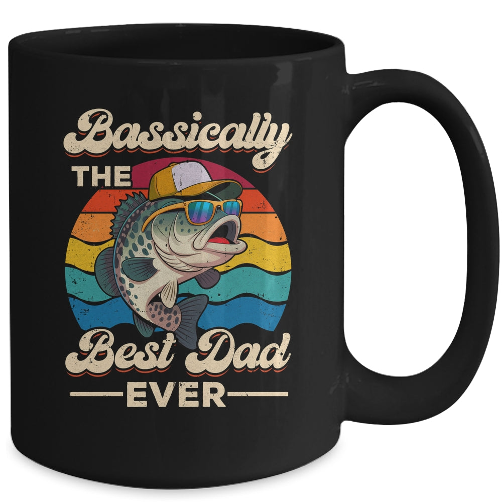 Funny Fisherman Best Dad Ever Bass Fishing Men Fathers Day Mug | siriusteestore