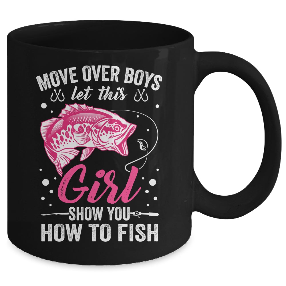 Funny Fishing Design For Girls Women Fisherman Fishing Love Mug | siriusteestore
