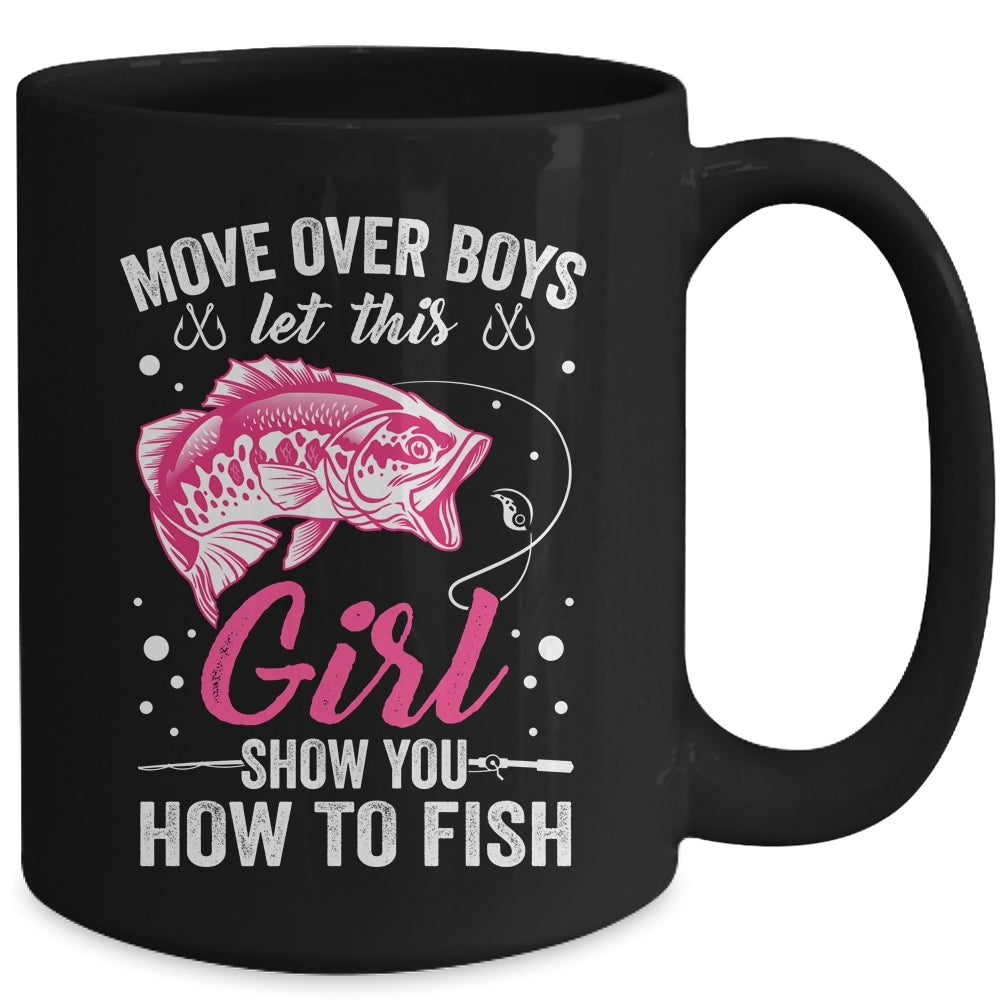 Funny Fishing Design For Girls Women Fisherman Fishing Love Mug | siriusteestore