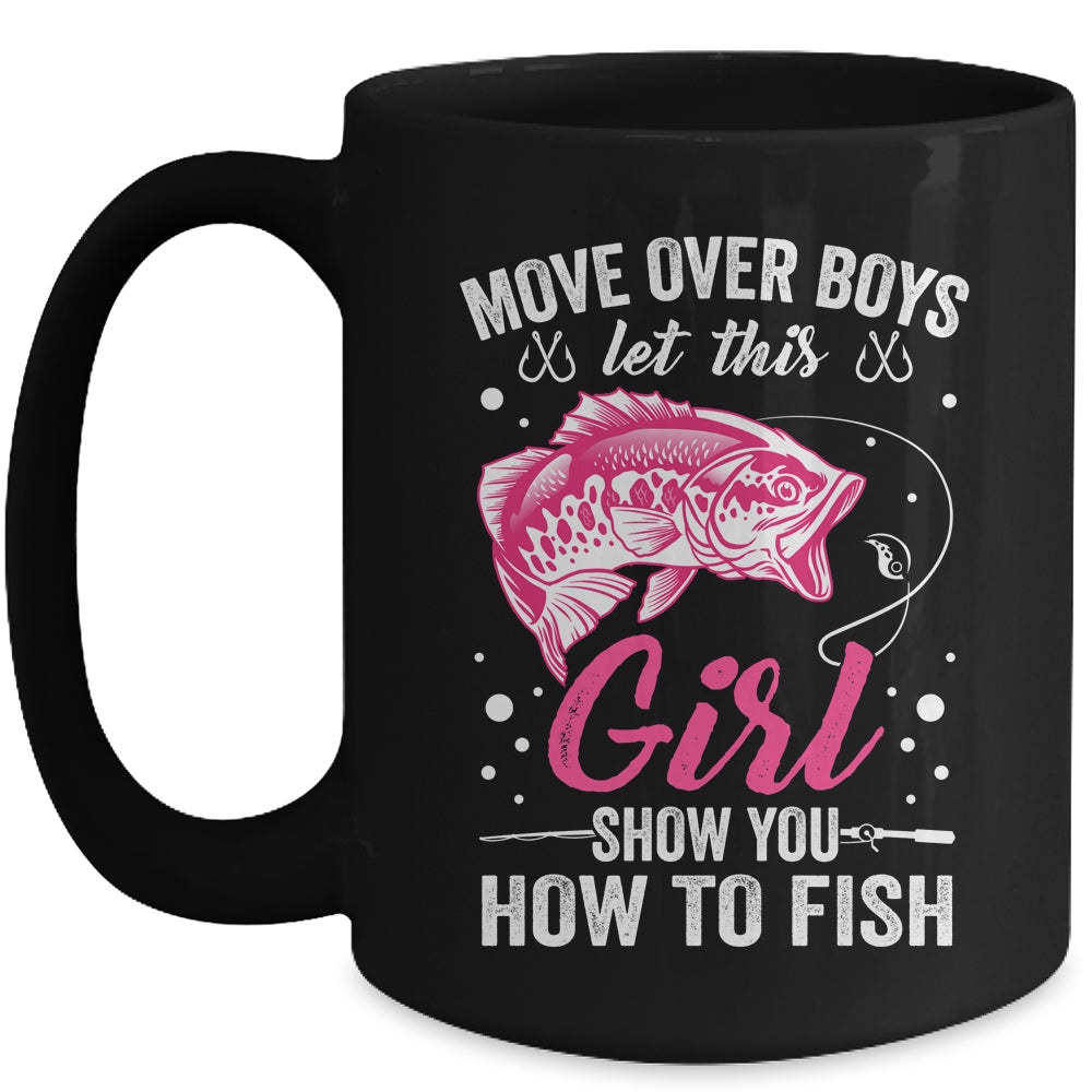 Funny Fishing Design For Girls Women Fisherman Fishing Love Mug | siriusteestore