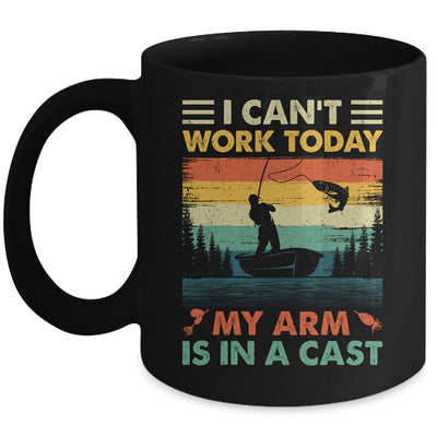 Funny Fishing Design For Men Fisherman Dad Cant Work Today Mug | siriusteestore