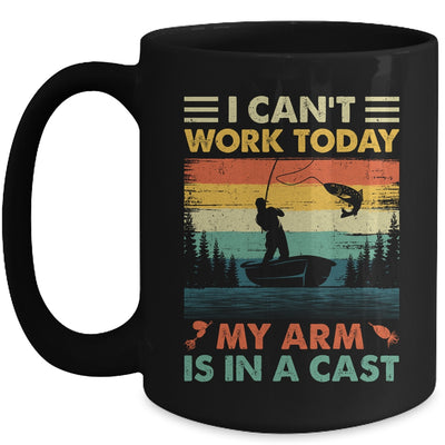Funny Fishing Design For Men Fisherman Dad Cant Work Today Mug | siriusteestore