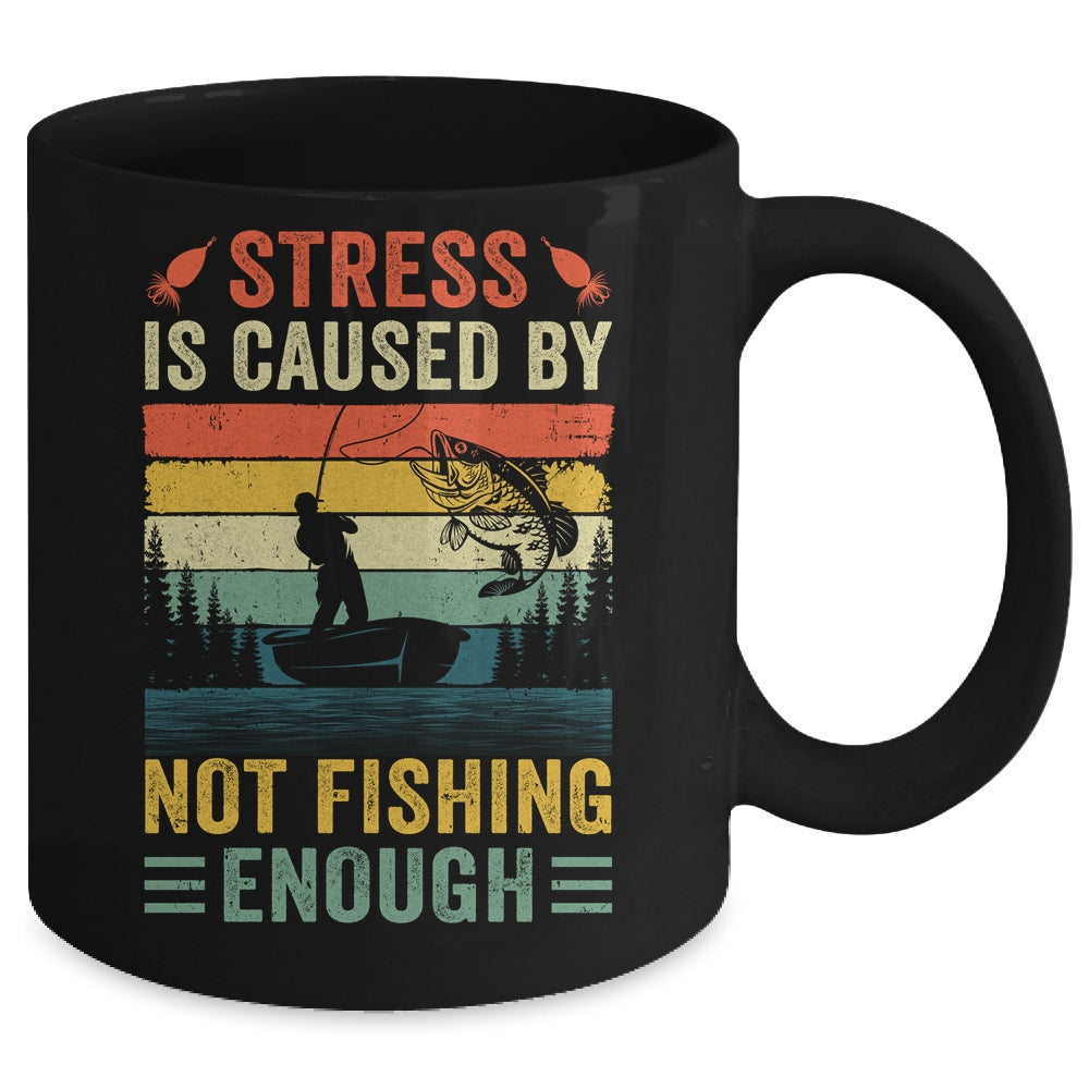 Funny Fishing For Men Bass Fly Fishing Fisherman Retro Mug | siriusteestore