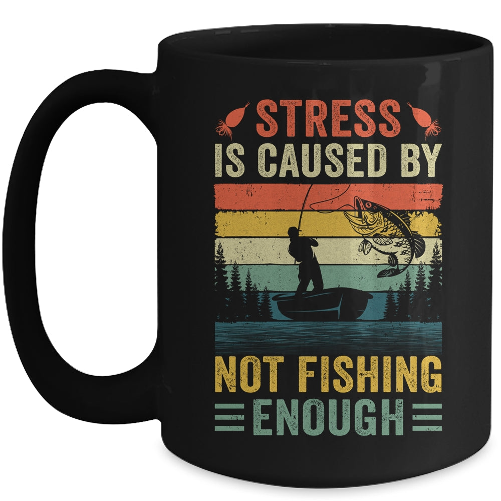 Funny Fishing For Men Bass Fly Fishing Fisherman Retro Mug | siriusteestore