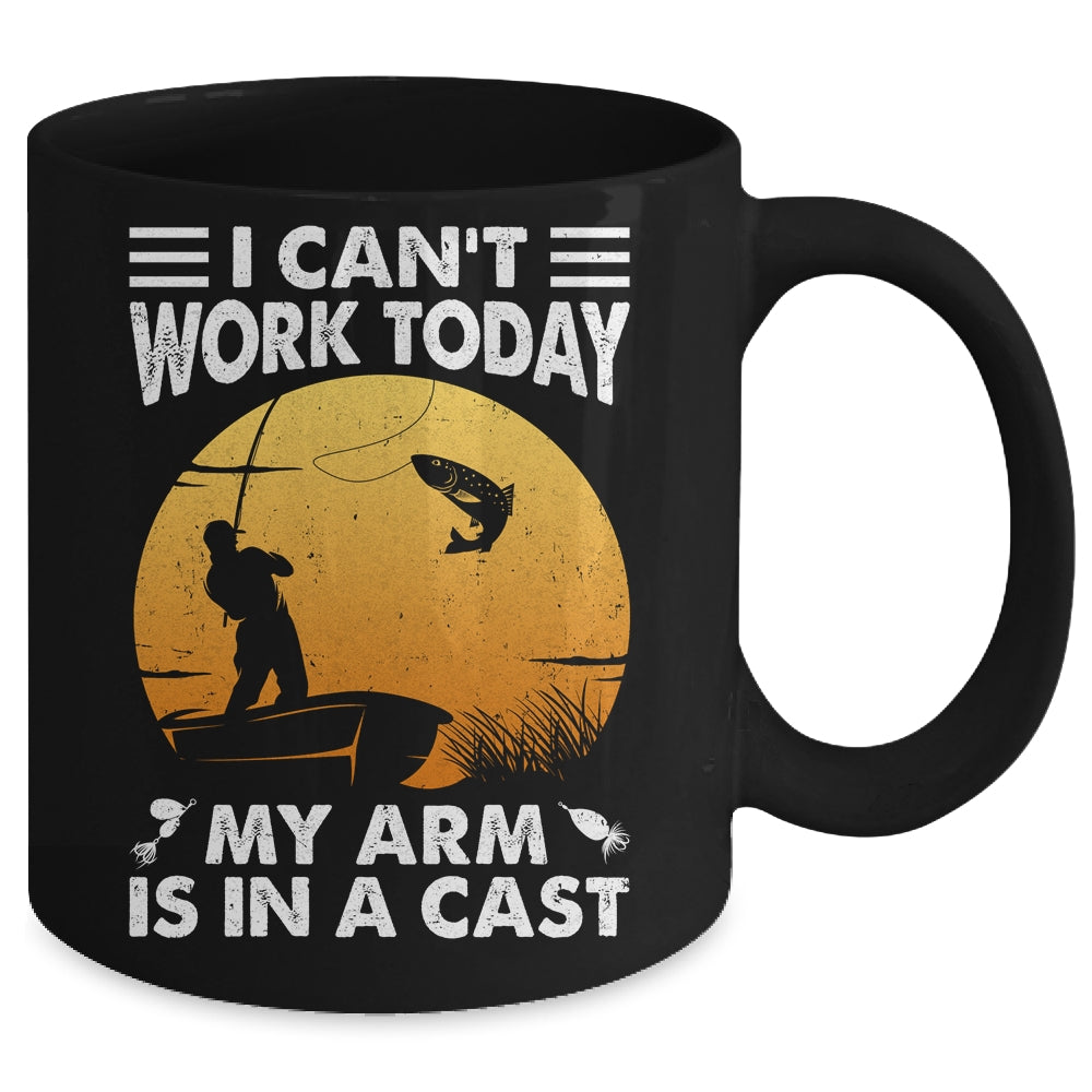Funny Fishing For Men Women Fisherman Arm Cast Fish Mug | siriusteestore