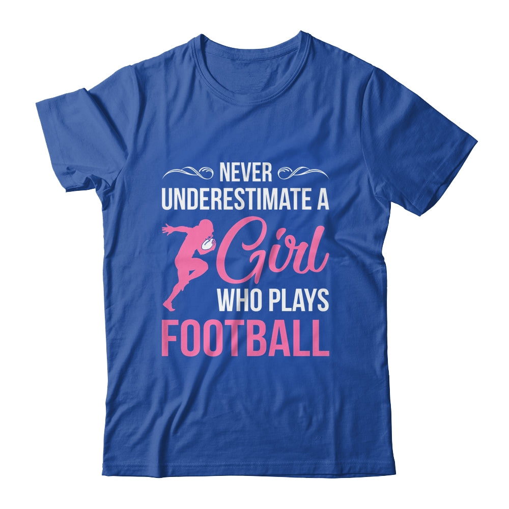 Funny Football Art For Girls Youth Teens Football Player Shirt & Tank Top | siriusteestore